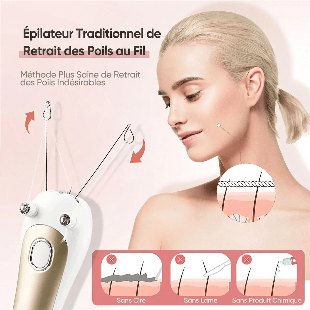 Épilateur Électrique au Fil de Coton - Floracyn