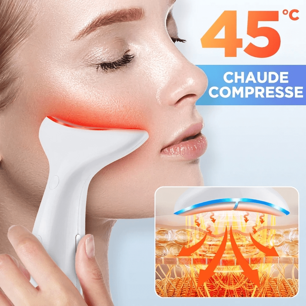 Sculpteur de Visage LED 7 Couleurs — Massage Anti-Âge & Raffermissant - Floracyn