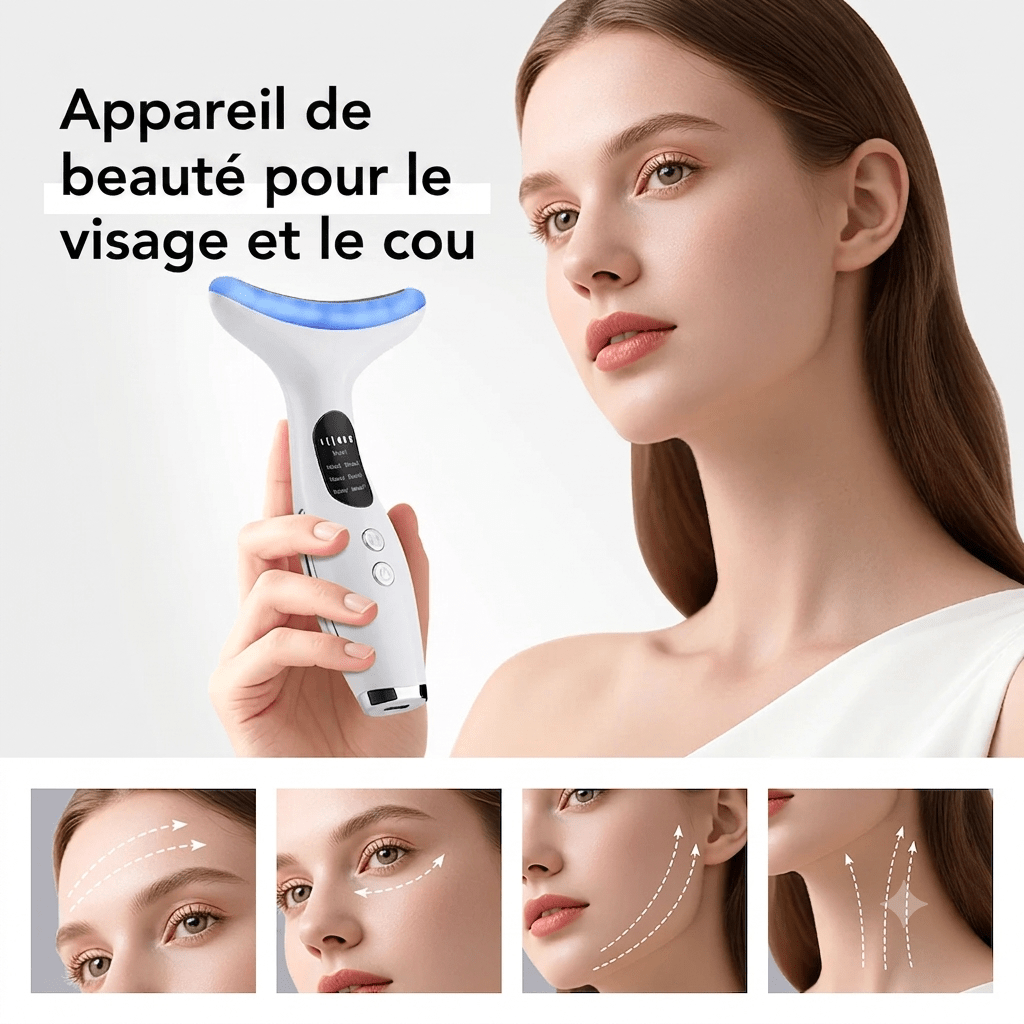 Sculpteur de Visage LED 7 Couleurs — Massage Anti-Âge & Raffermissant - Floracyn